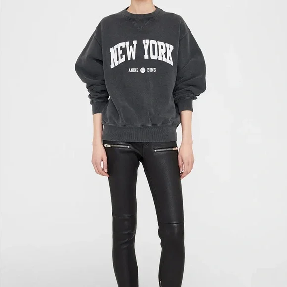 Anine Bing “Ramona” ‘New York' Crewneck Sweatshirt - Picture 7 of 8